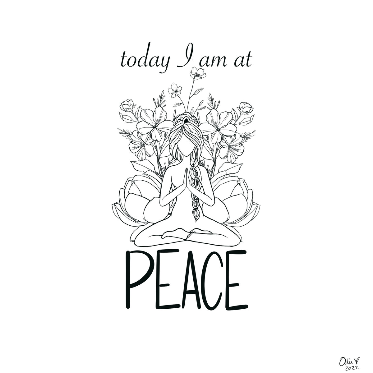 Today I Am at Peace artwork by The Odie Collective