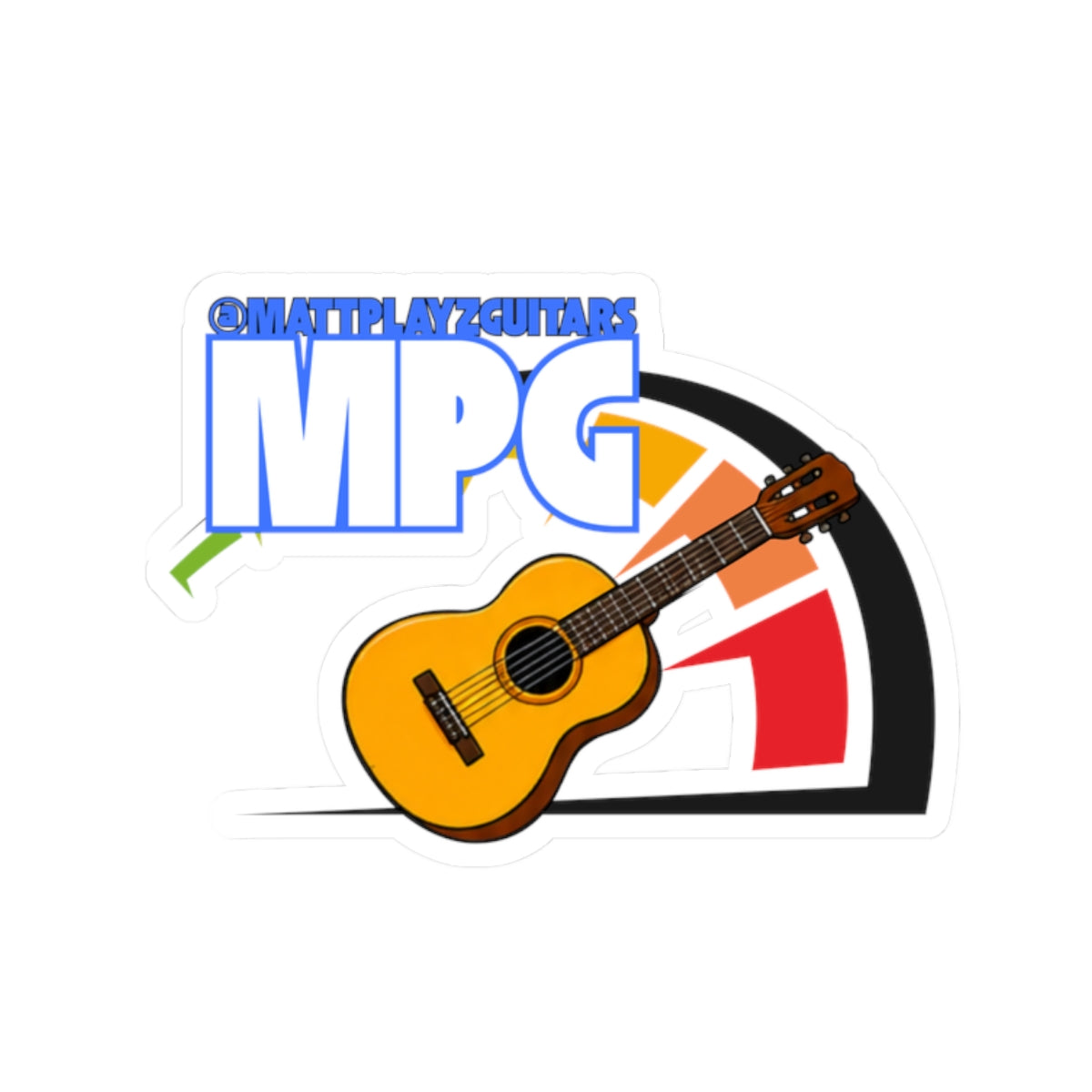 Matt Playz Guitars "MPG" Kiss-Cut Sticker