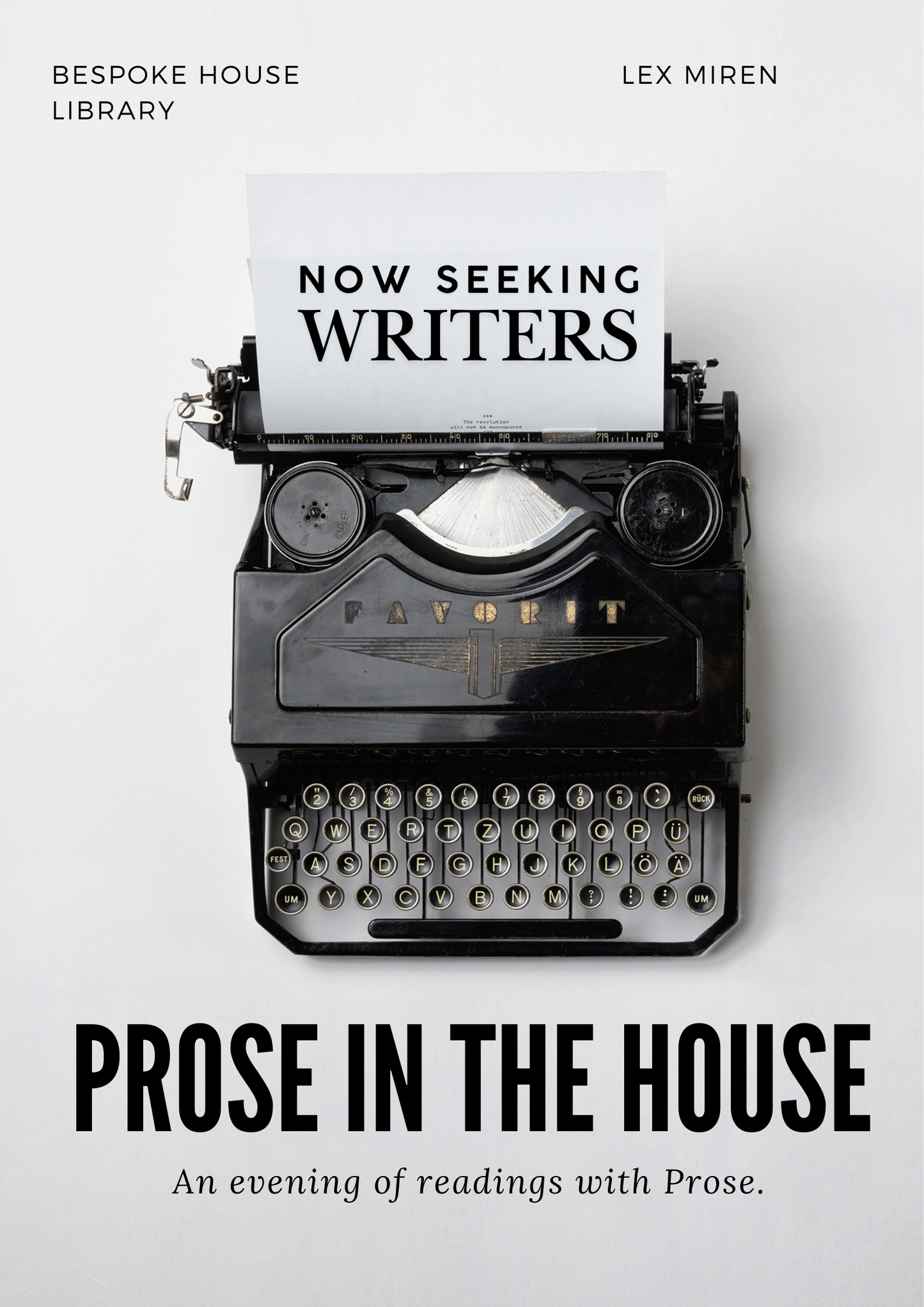 Prose in the House