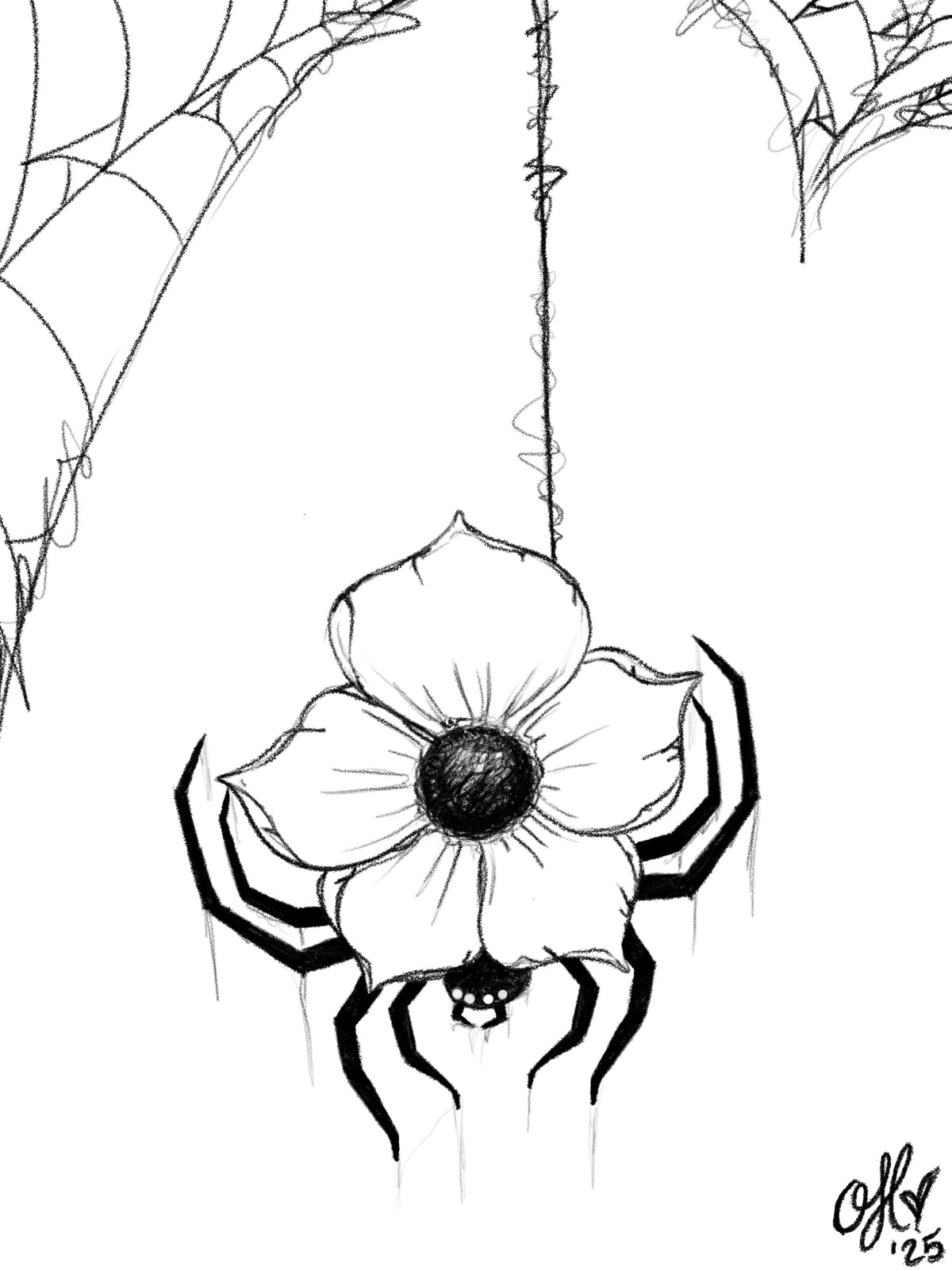 Floral Spider artwork by The Odie Collective