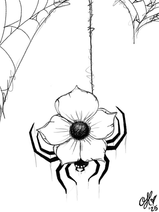 Floral Spider artwork by The Odie Collective