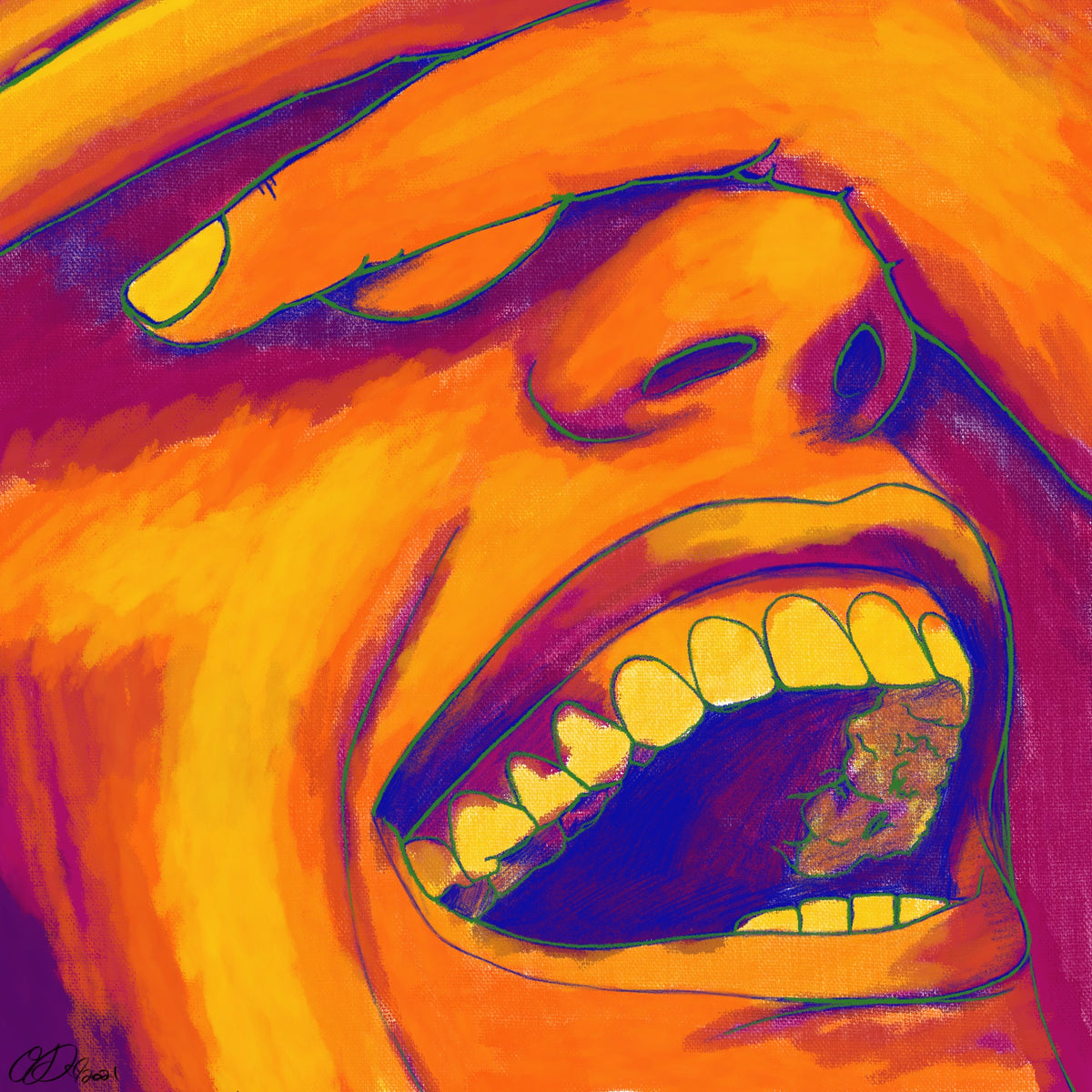 Day #9 — Laughter artwork by The Odie Collective