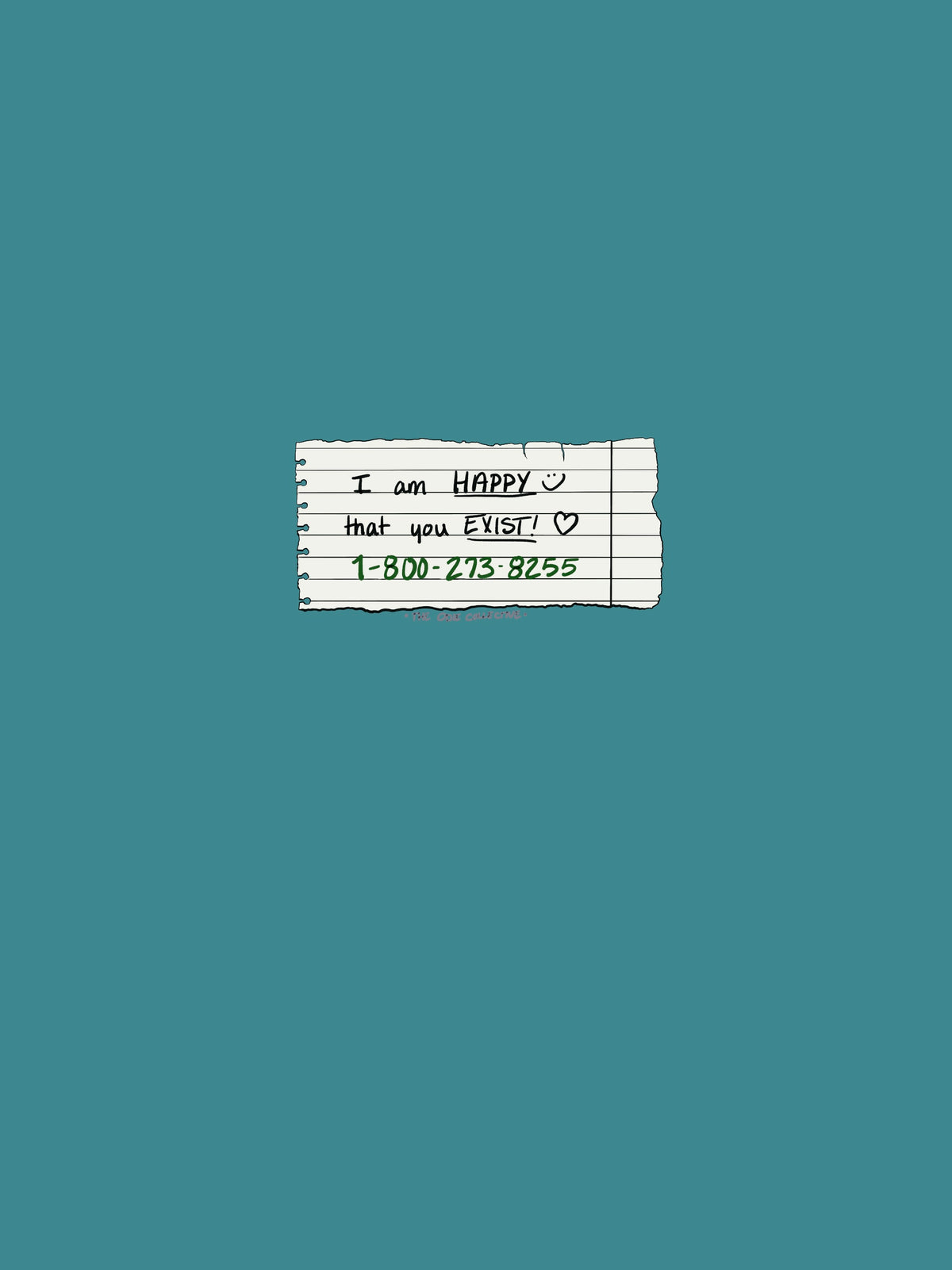 Happy You Exist — Note artwork by The Odie Collective