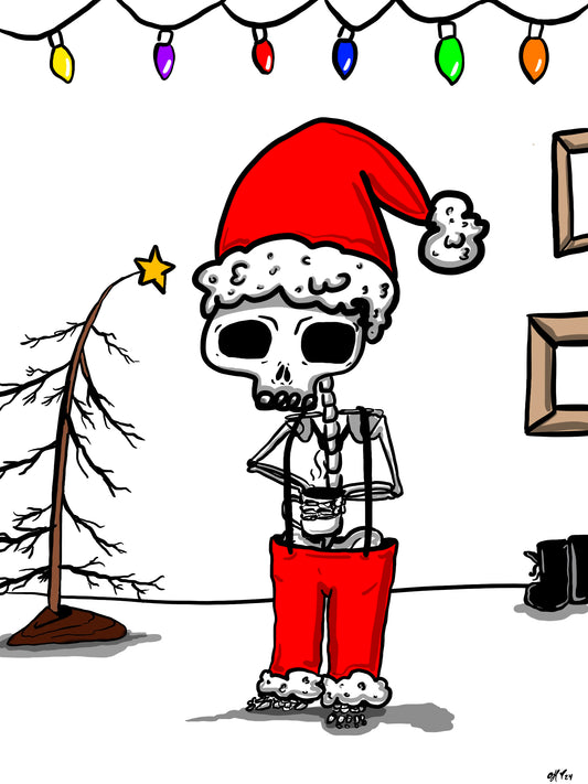Untitled Artwork — Holiday Skeleton artwork by The Odie Collective