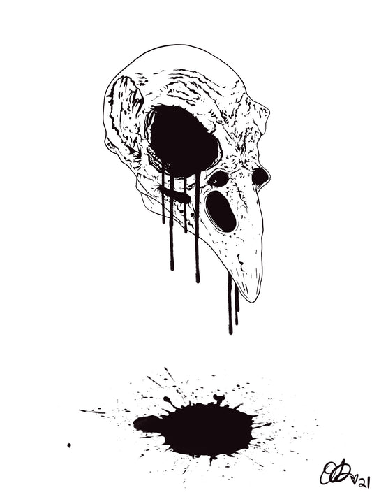 Day #5 — Raven artwork by The Odie Collective